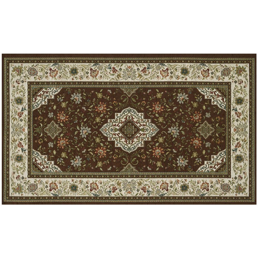 Tappeto Salotto Camera Velour Antiscivolo Mod. Tabriz Suardi Vari Colori 65x300cm Marrone - Foto 1