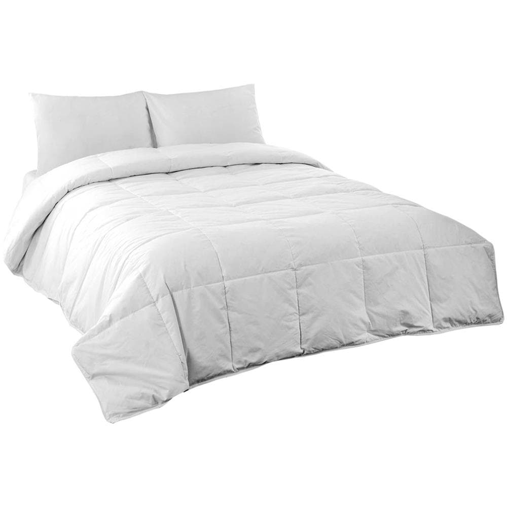 Interno Piumino Antiacaro Piumone Letto Invernale Anallergico 300gr Bianco Lavabile Matrimoniale Invernale - Foto 1