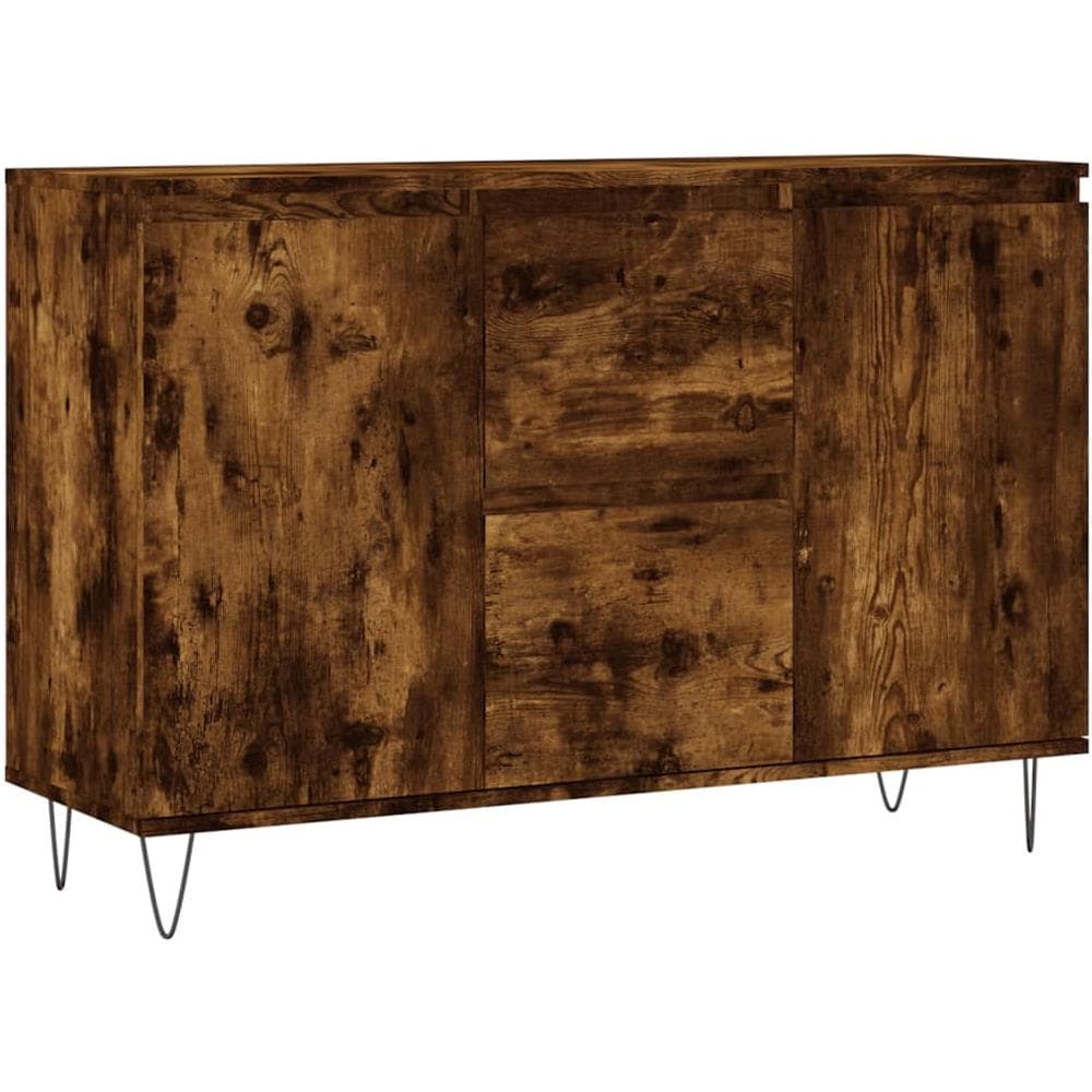 Credenza Rovere Fumo 104x35x70 Cm In Legno Multistrato - Foto 2