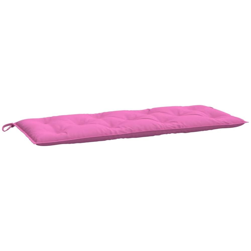 Cuscino Per Panca Da Giardino Rosa 120x50x7 Cm In Tessuto - Foto 2