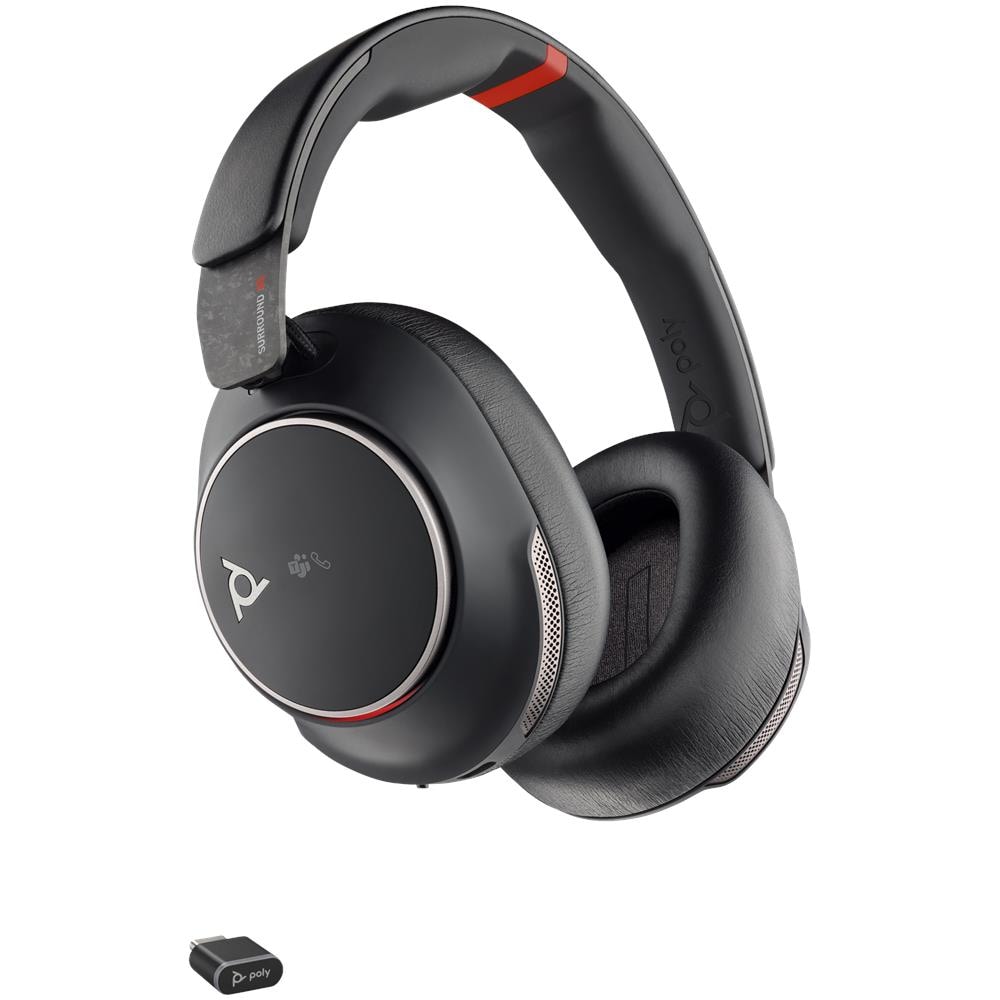 Cuffie Voyager Surround 85 Cuffie USB-C + adattatore USB-C /A + supporto per ricarica - Foto 2