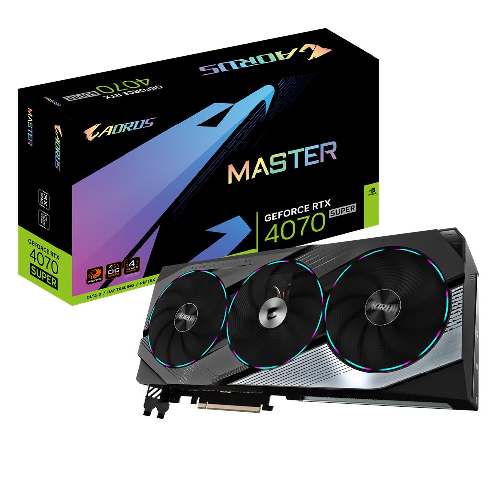 AORUS GeForce RTX 4070 SUPER MASTER 12G NVIDIA 12 GB GDDR6X - Foto 1