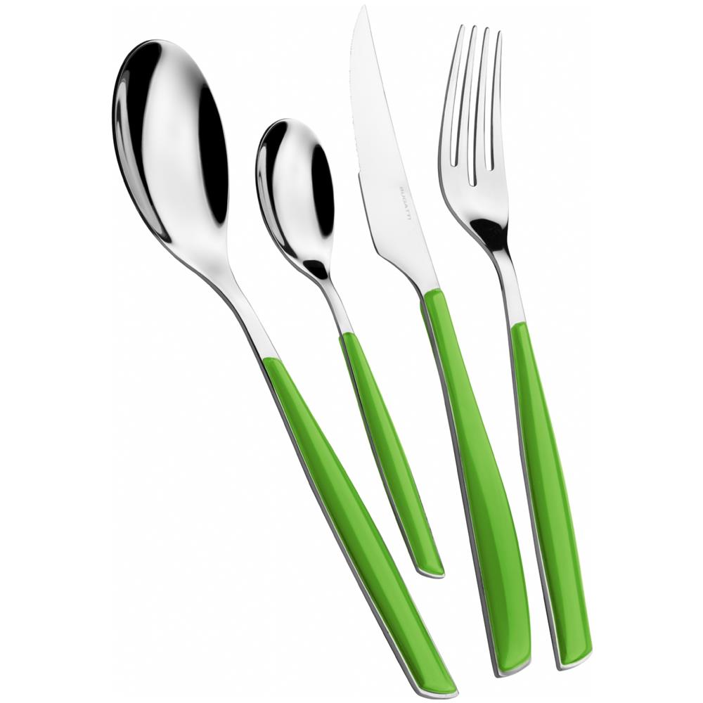 Servizio Posate 24 Pz. ""glamour"" Verde Foliage - Foto 1