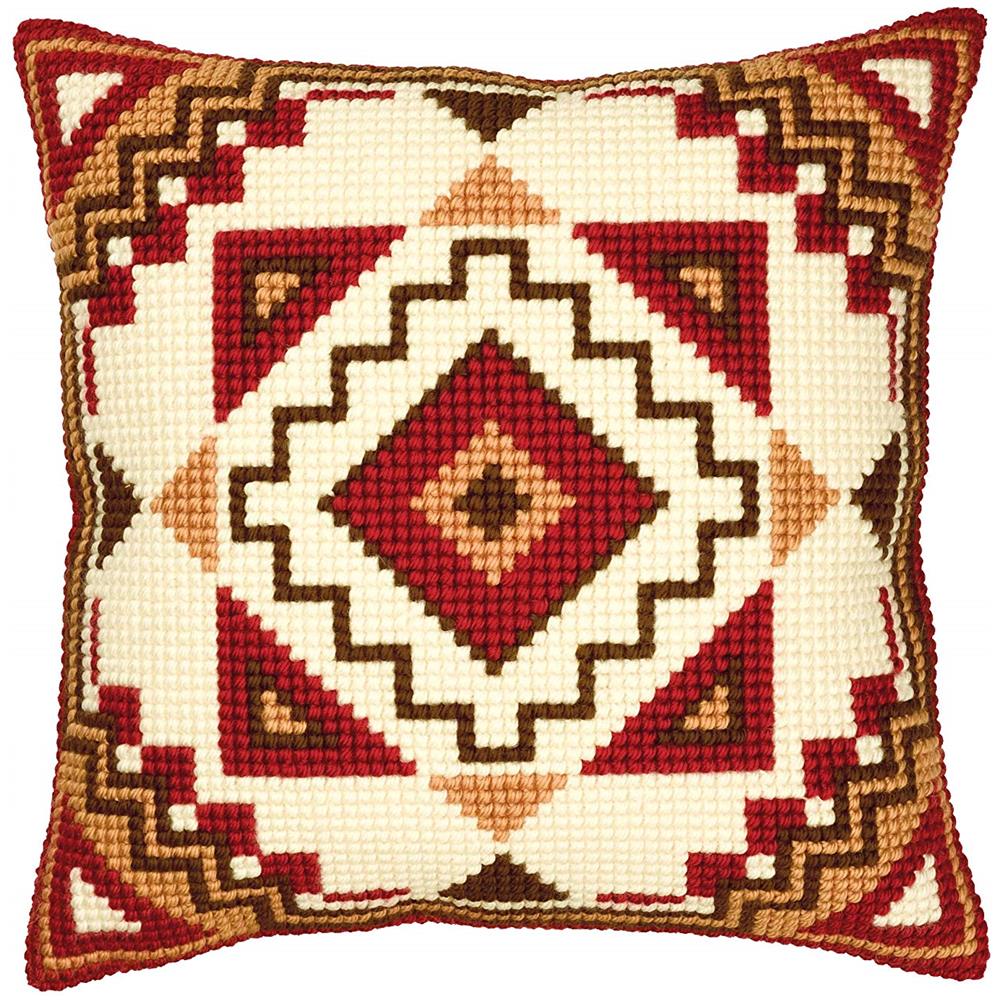 Pn-0008583 Ver - Kit Per Ricamare Un Cuscino A Punto Croce, Con Motivo Decorativo - Foto 1