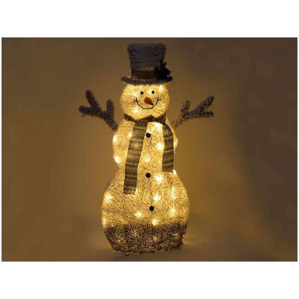 Pupazzo Di Beve Luminoso Per Interni Ed Esterni Decorazione Natalizia Per Casa E Negozi 1,22 Metri - Foto 3