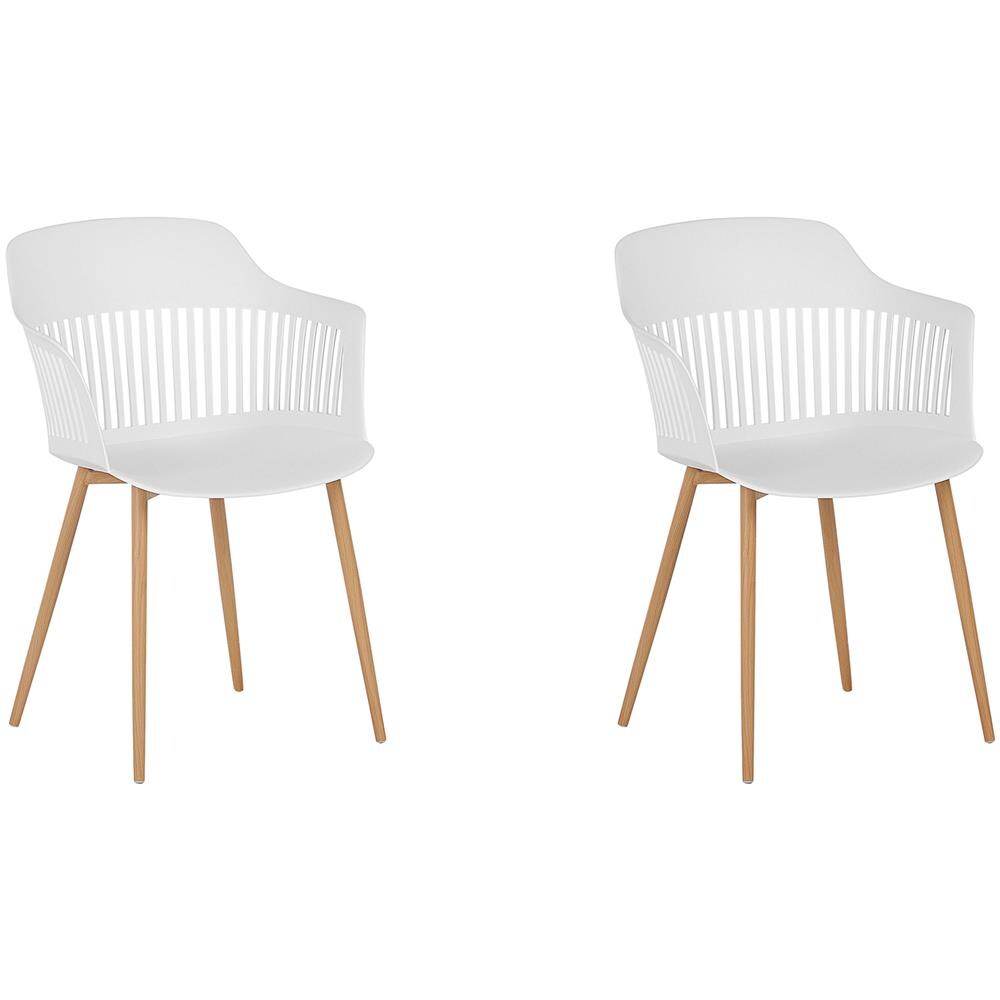 Set Di 2 Sedie Da Pranzo Bianche Bereca - Foto 1