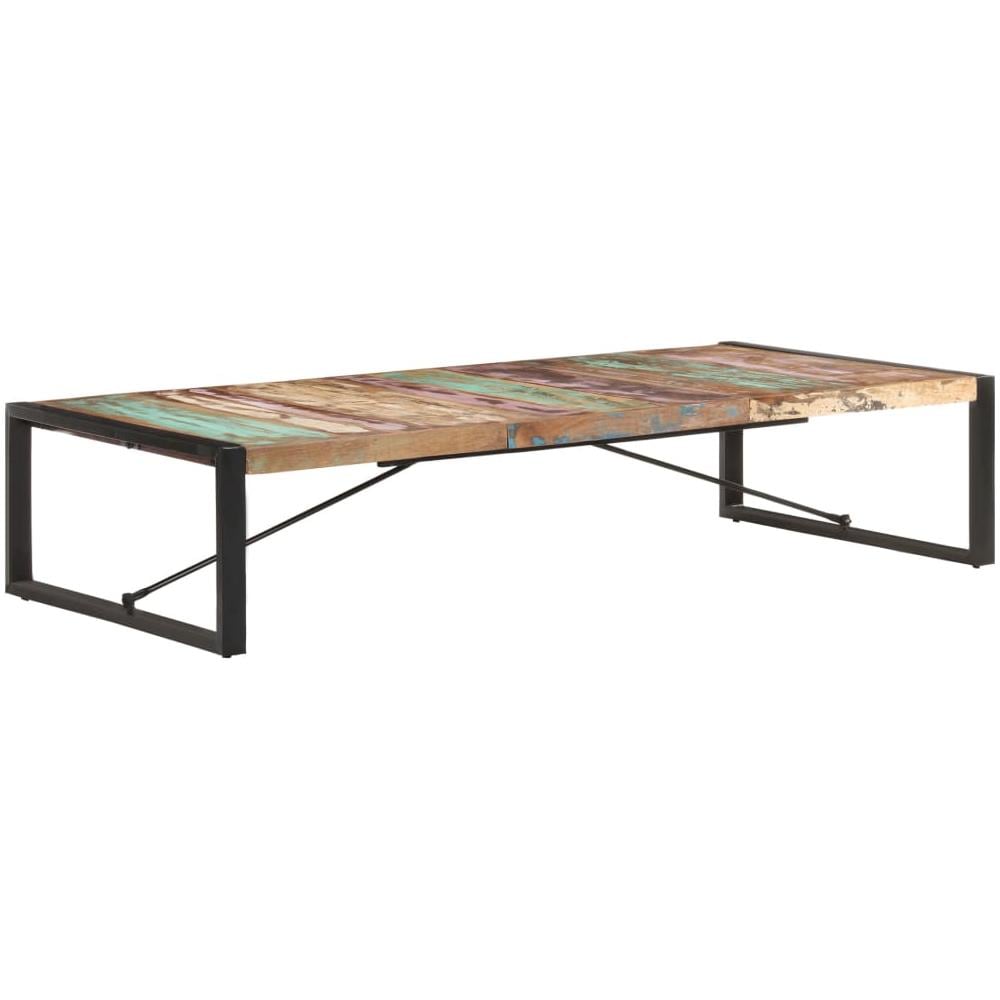 Tavolino Da Salotto 180x90x40 Cm In Legno Massello Di Recupero - Foto 1
