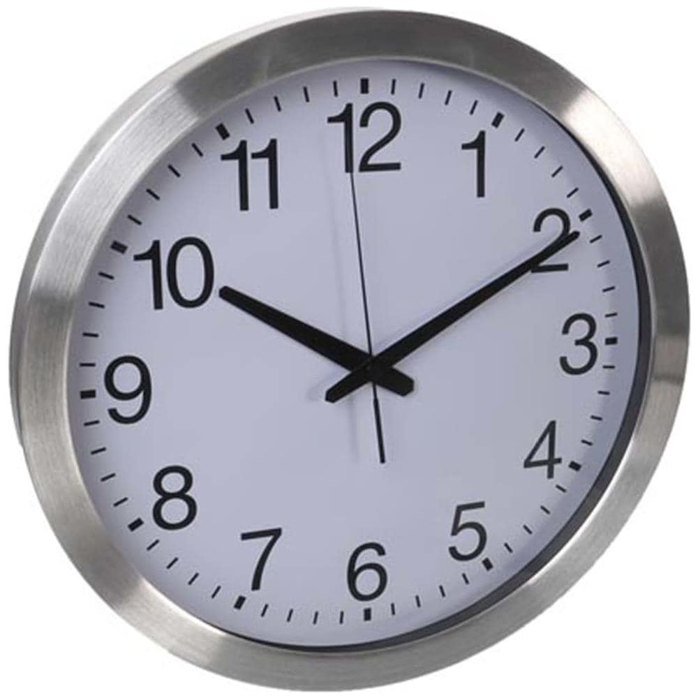 Orologio da Parete 40 cm Bianco e Argento - Foto 3