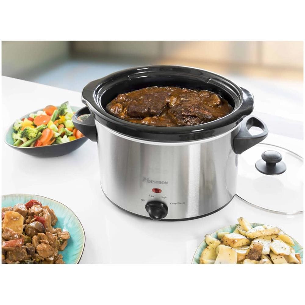 Pentola Slow Cooker ASC350 180W in Acciaio Inossidabile 3,5 L - Foto 2