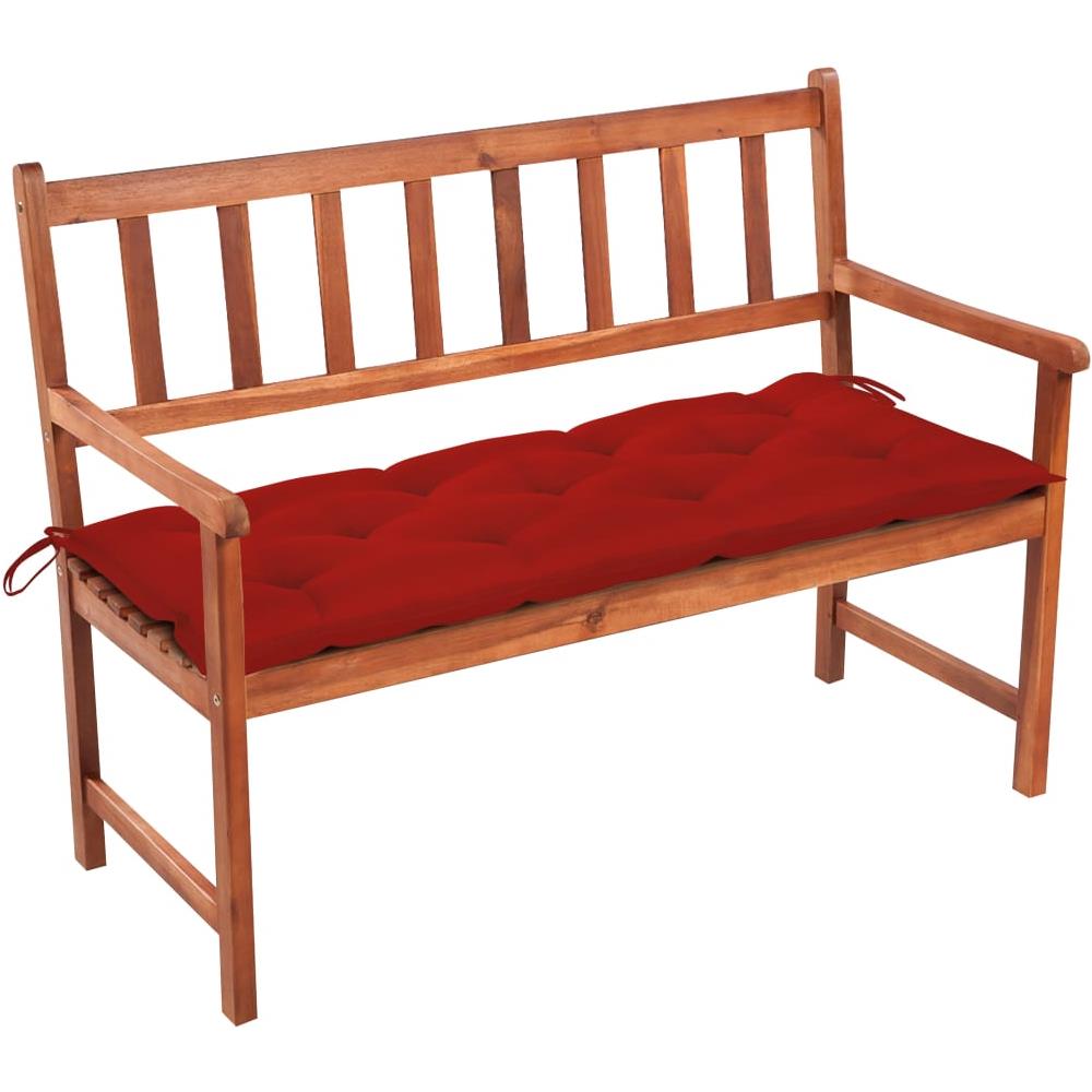 Panca da Giardino con Cuscino 120 cm in Massello di Acacia - Foto 1