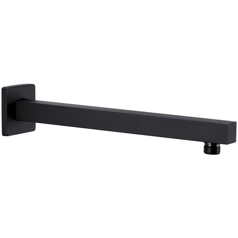 Braccio di Supporto Doccia Quadrato Acciaio 201 Nero 30 cm - Foto 1