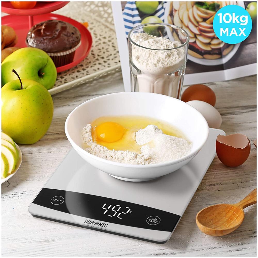 Ks1009 Bilancia Da Cucina - Bilancia Ad Alta Precisione Con Display Digitale - Portata 1g / 10 Kg - Piattaforma In Vetro - Funzione Tara - Ideale Per Cucina E Pasticceria - Foto 6