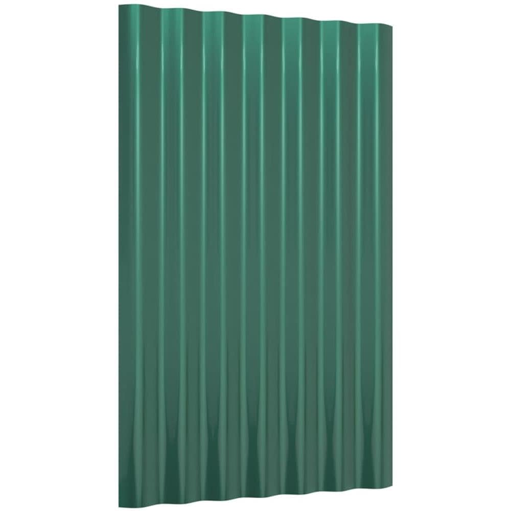 Pannelli Tetto 36pz Acciaio Verniciato A Polvere Verde 60x36 Cm - Foto 3
