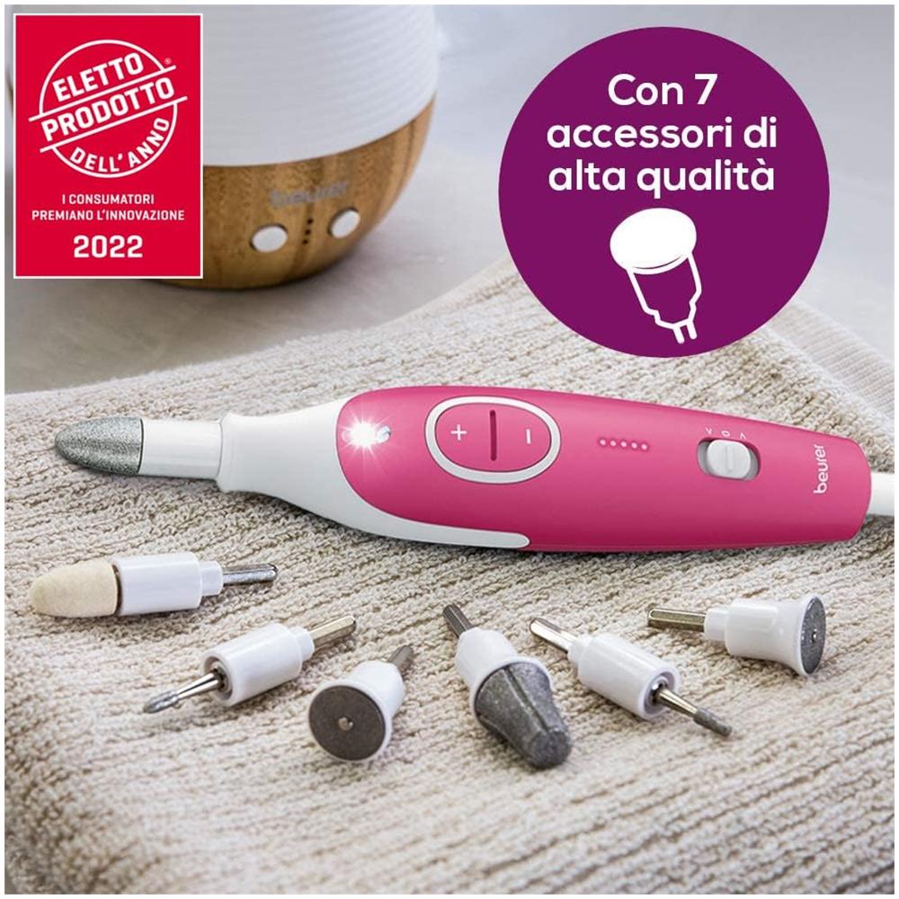 Set per Manicure e Pedicure MP 44 con 7 Accessori Colore Viola/Bianco - Foto 2