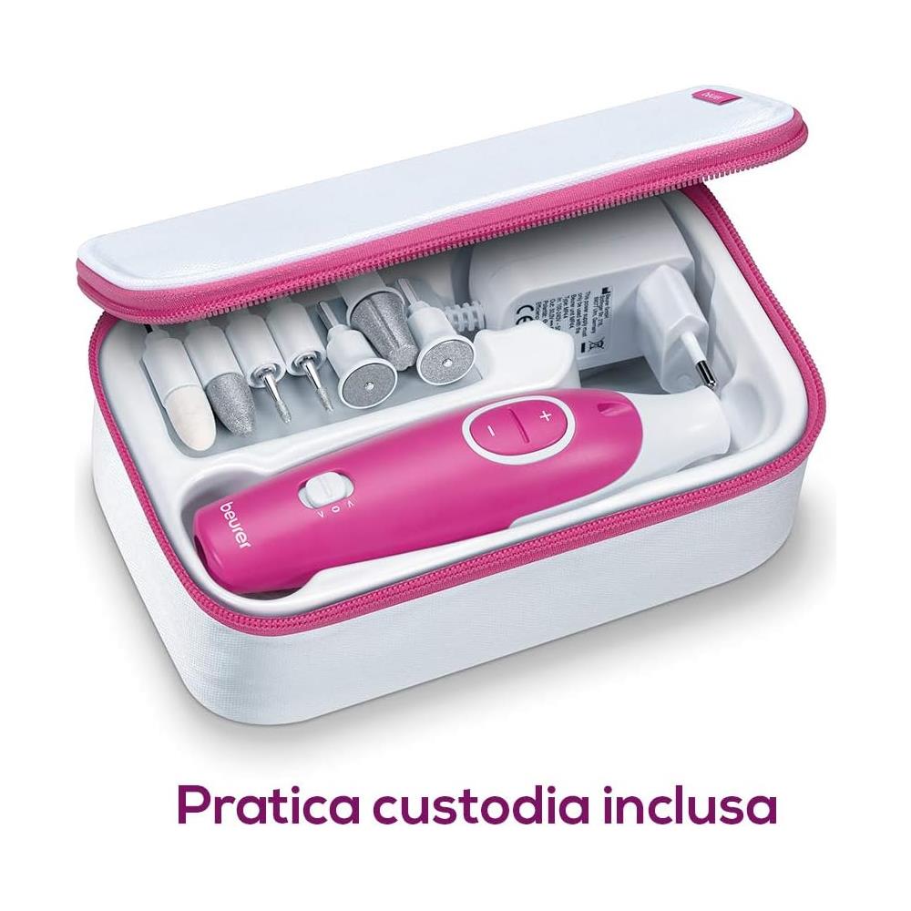 Set per Manicure e Pedicure MP 44 con 7 Accessori Colore Viola/Bianco - Foto 6