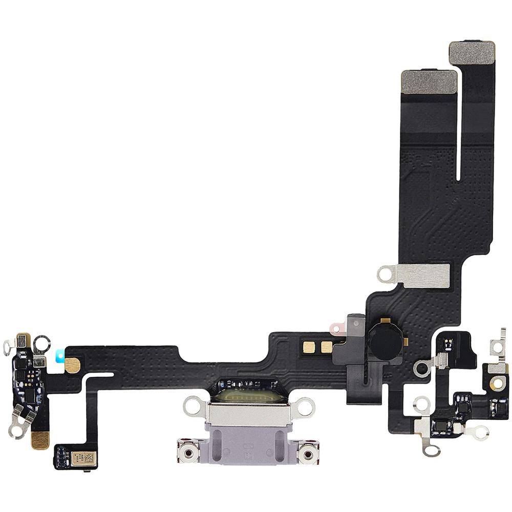 Connettore Di Ricarica Compatibile Per Iphone 14, Lightning + Microfono Lilla - Foto 1