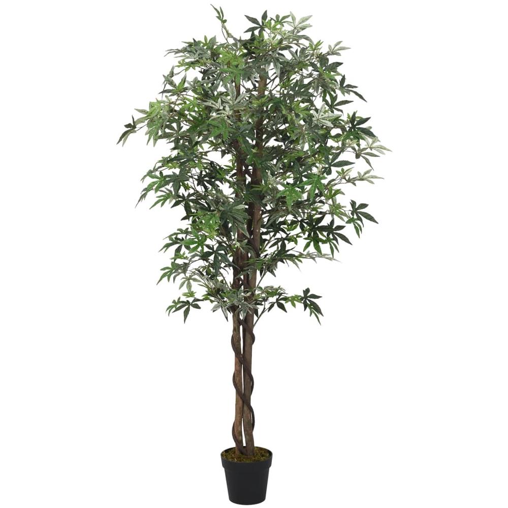 Acero Artificiale 504 Foglie 150 Cm Verde - Foto 1