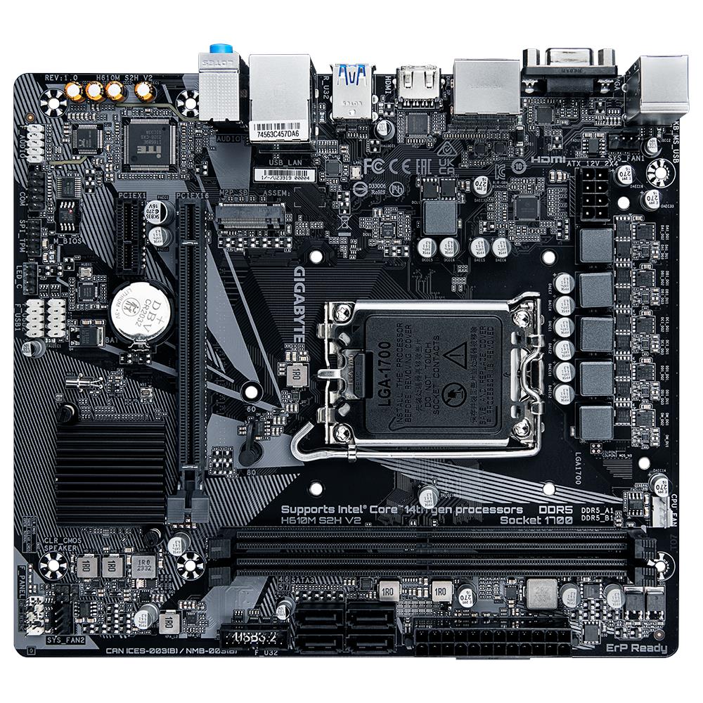 H610M S2H V2 scheda madre Intel H610 Express LGA 1700 micro ATX - Foto 4