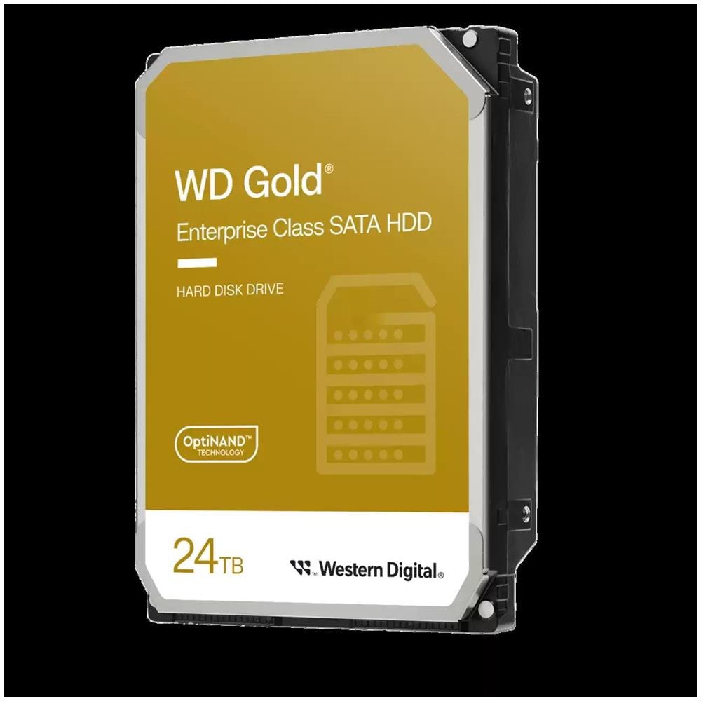 Hard Disk 24 TB HDD WD Gold 3.5" Interfaccia SATA III 6 Gbit /s Buffer 512 MB 7200 Giri /min - Foto 1
