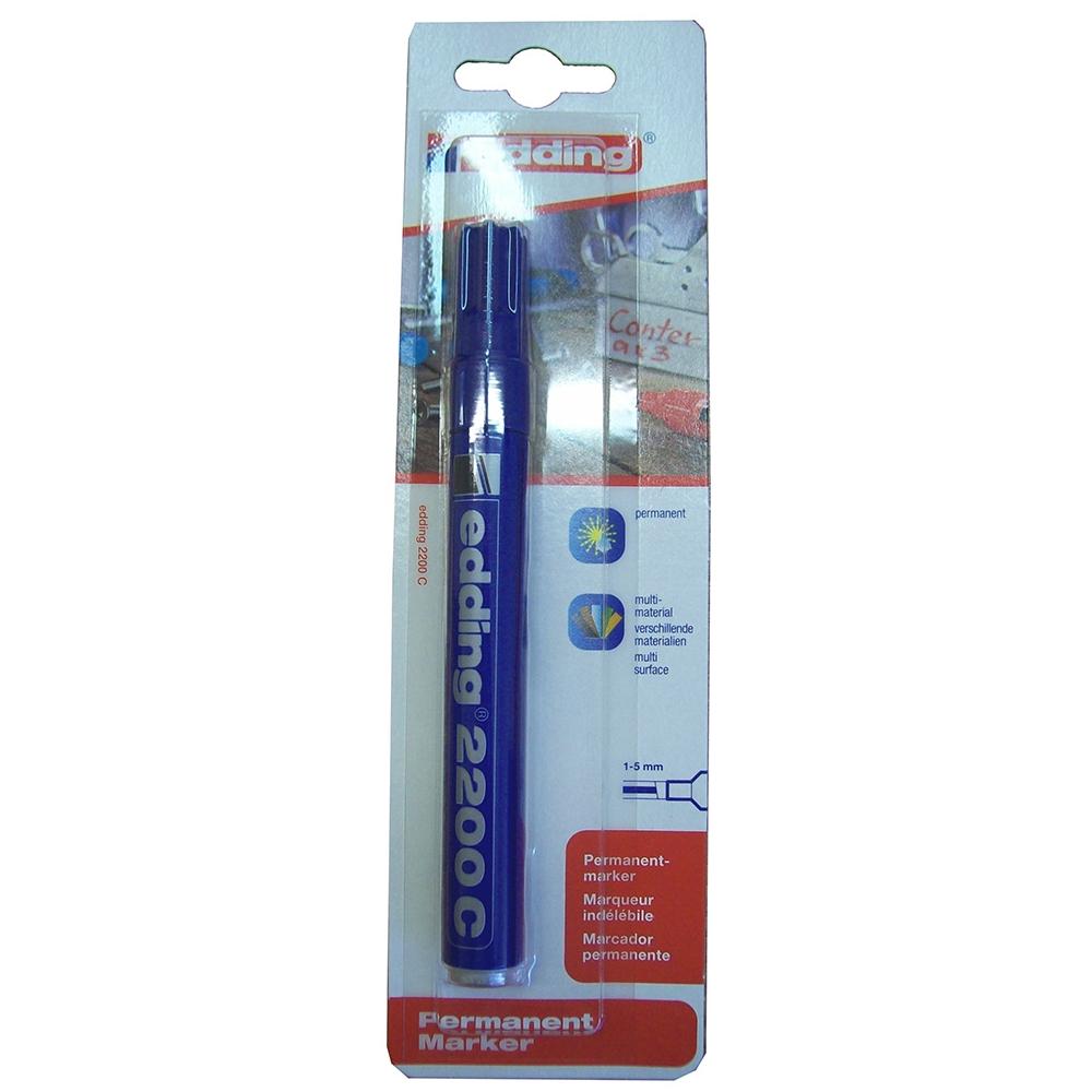 Pennarello Puntascalpello 2200 C, Indelebile, 1-5 Mm Blu - Foto 1