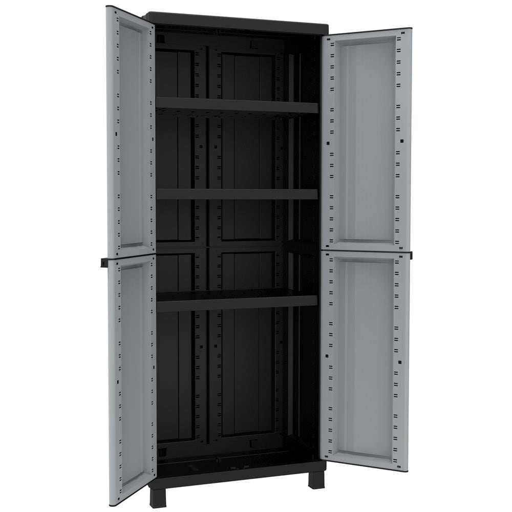 Armadio Twist black 2680 Armadio 2 ante e 3 ripiani L68 x P39 x H170cm - Foto 2