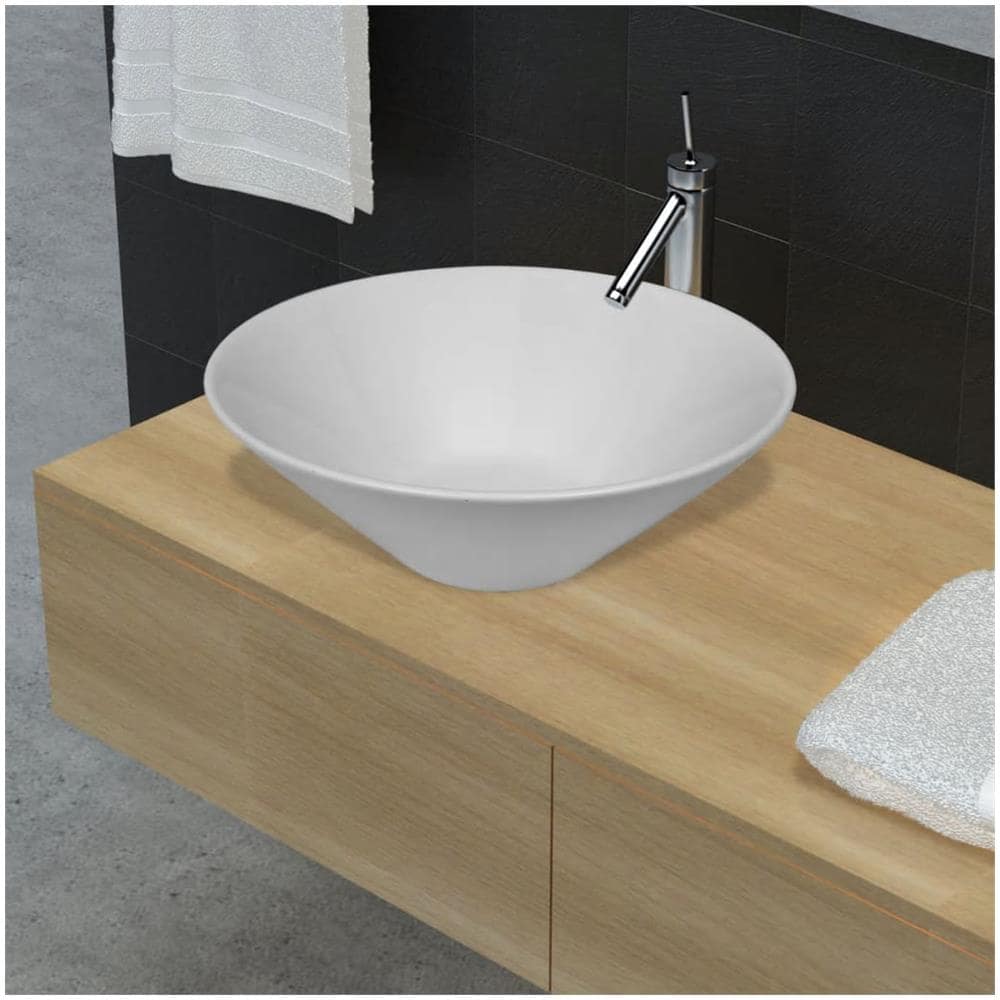 Lavello Porcellana Ceramica Bacino Bianco - Foto 1