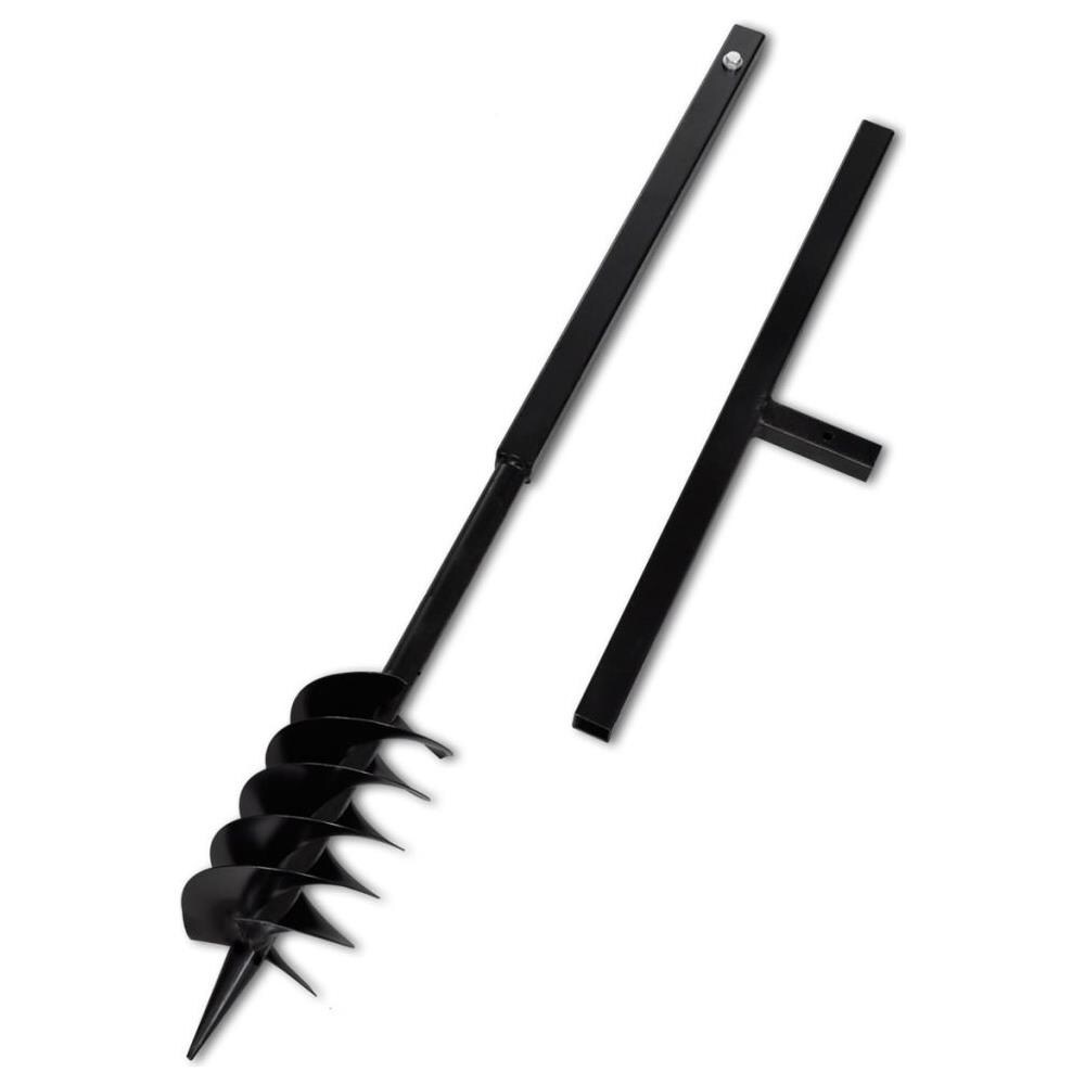 Trapano Terra Con Maniglia 120 Mm Doppia Spirale Acciaio Nero - Foto 1