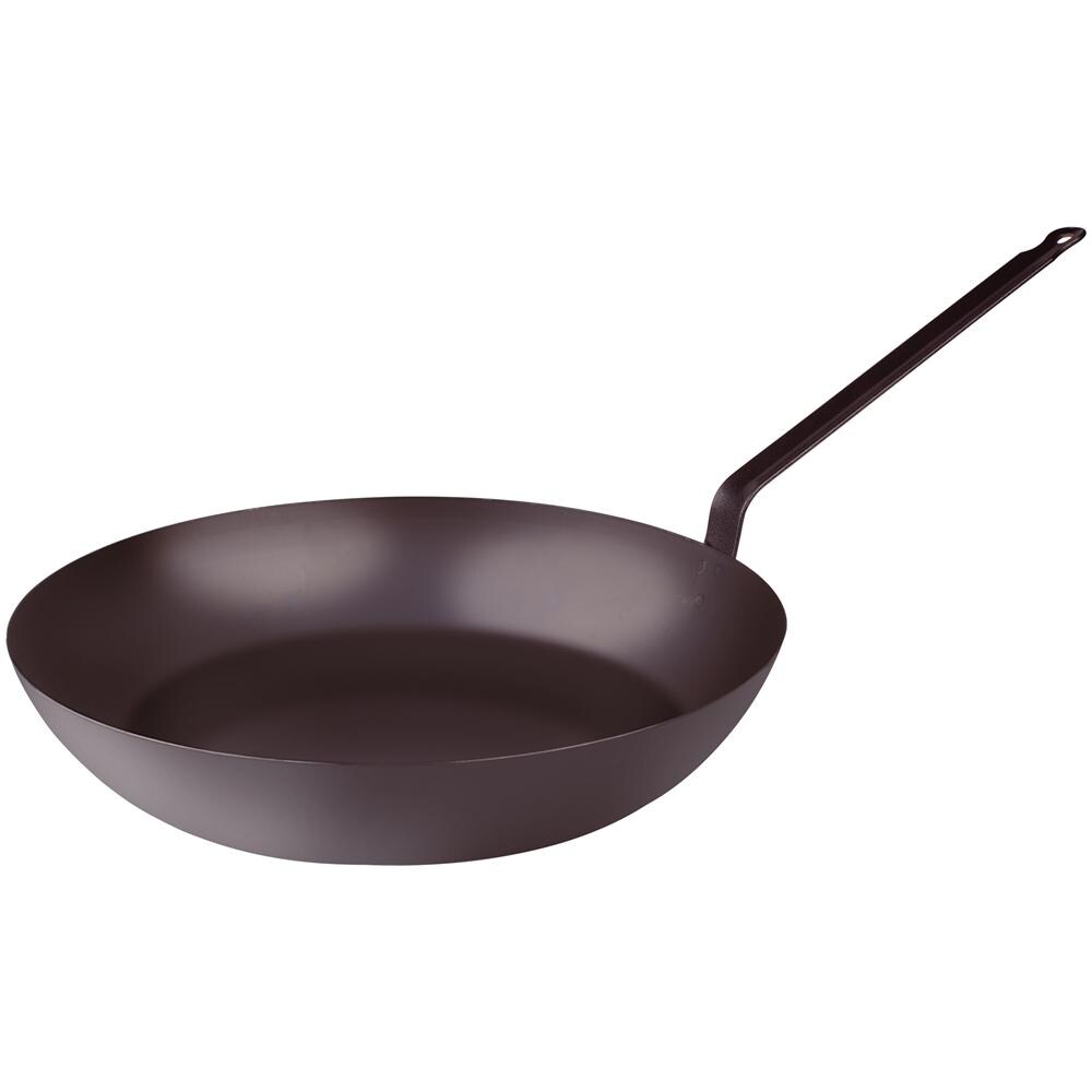 Padella Lionese In Ferro Leggero Con Manico - Diametro Cm 28 - Altezza Cm 5,5-capacità Lt 3 - Foto 1