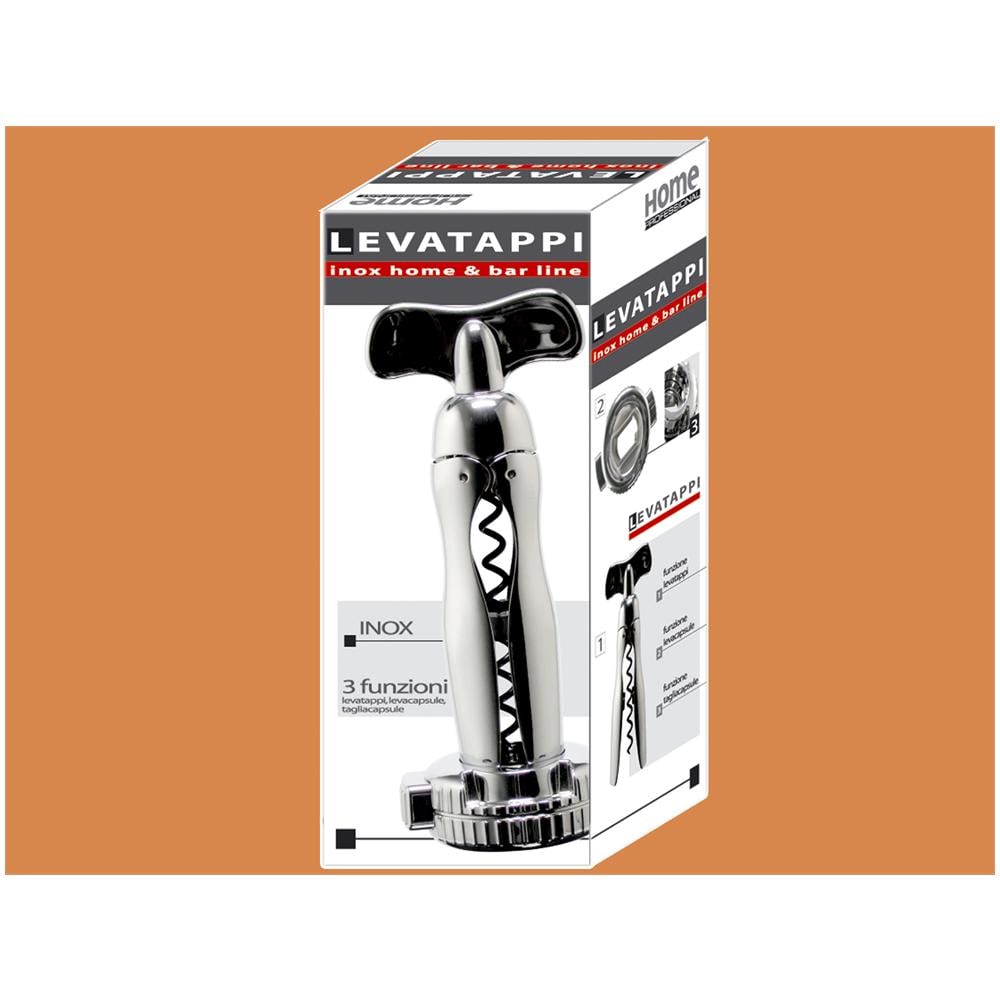 Levatappi Leva Cromata Con Base Complementi Bottiglie - Foto 1