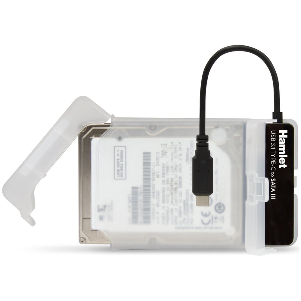 Hamlet Adattatore USB 3.1 Type-C to SATA III per collegare hard disk o unità SSD con Serial ATA - Foto 2
