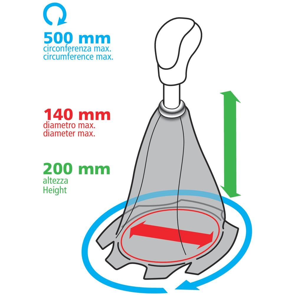 Cuffia Leva Cambio Premium Sport Cuciture Nere - Foto 4