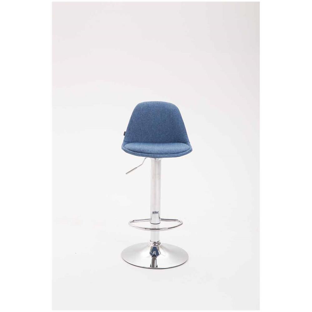 2X Sgabelli Design Kiel in Tessuto - Coppia Sgabelli Cucina Tulip Girevoli Regolabili 60-82cm I Sgabello Bar Imbottito (2 Pezzi) Blu - Foto 2