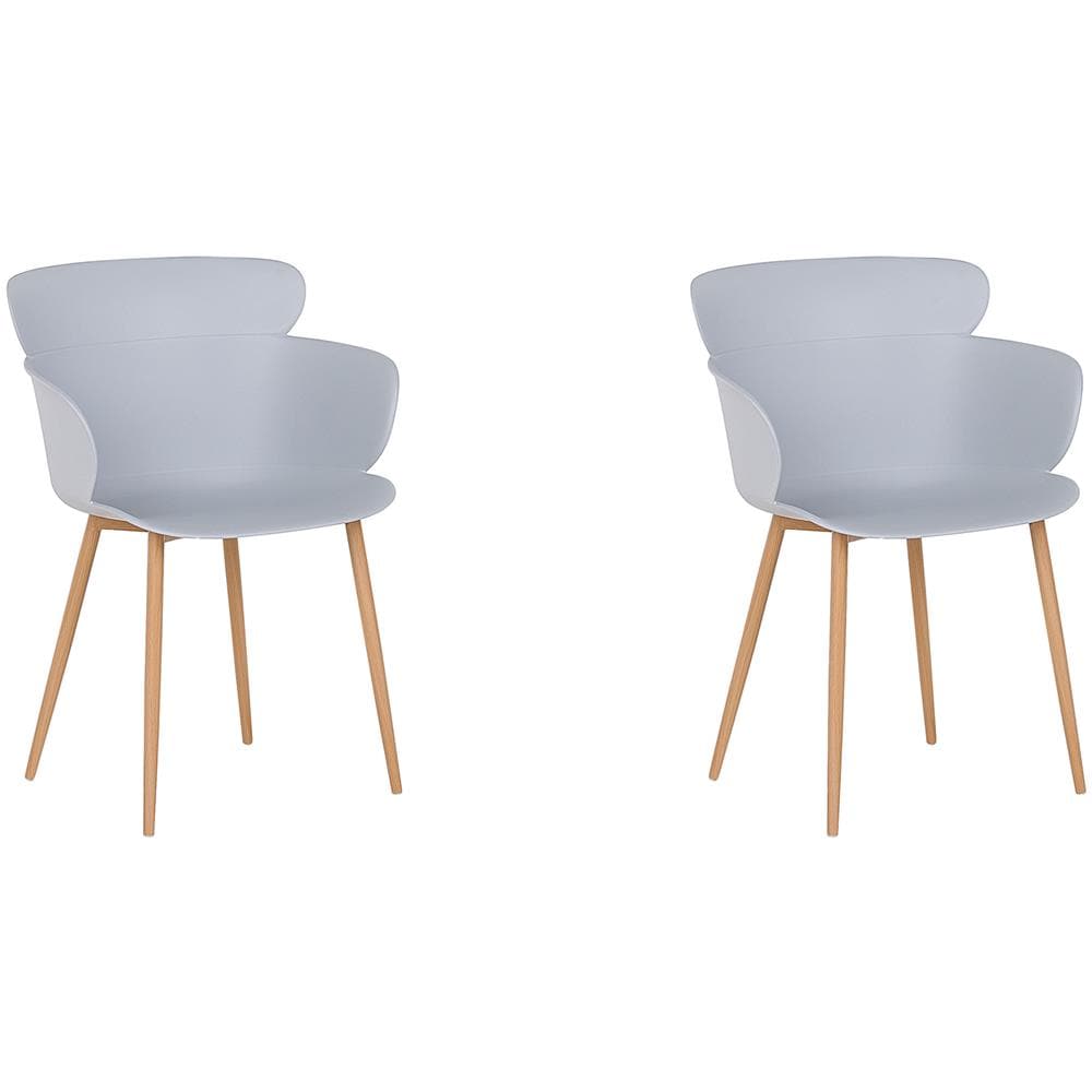 Set Di 2 Sedie Da Pranzo Grigie Sumkley - Foto 1