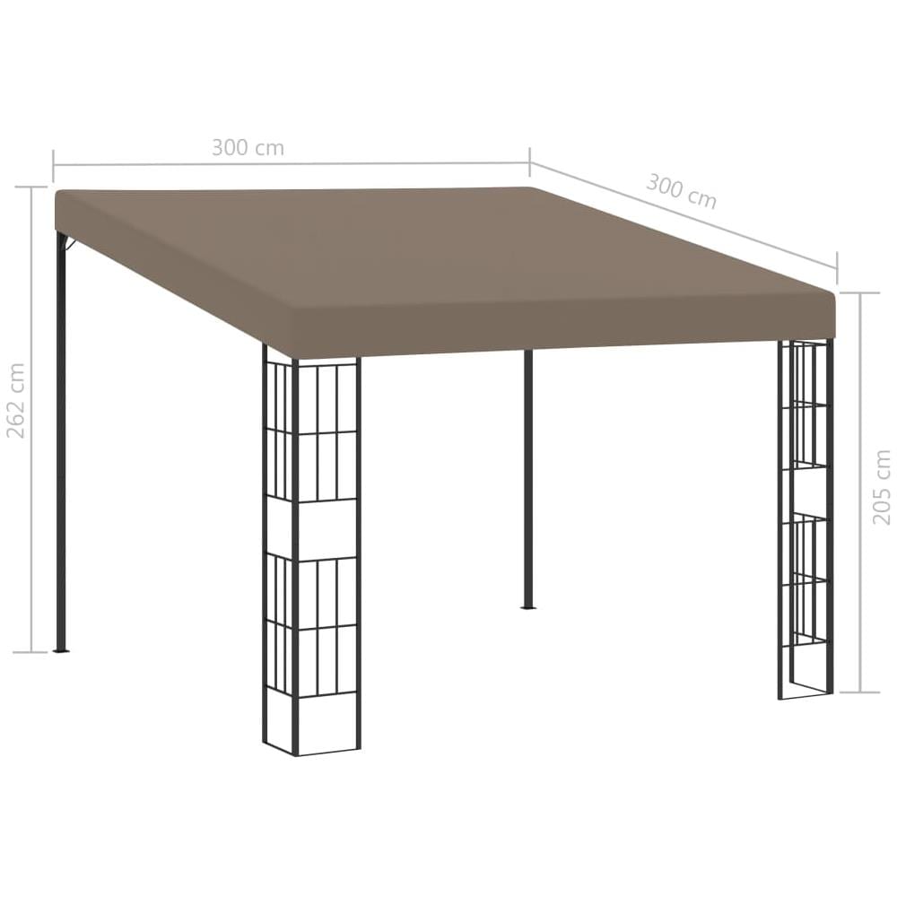 Gazebo A Parete 3x3 M Talpa In Tessuto - Foto 9