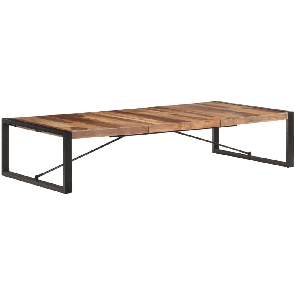 Tavolino 180x90x40 Cm In Legno Massello Con Finitura Sheesham - Foto 1
