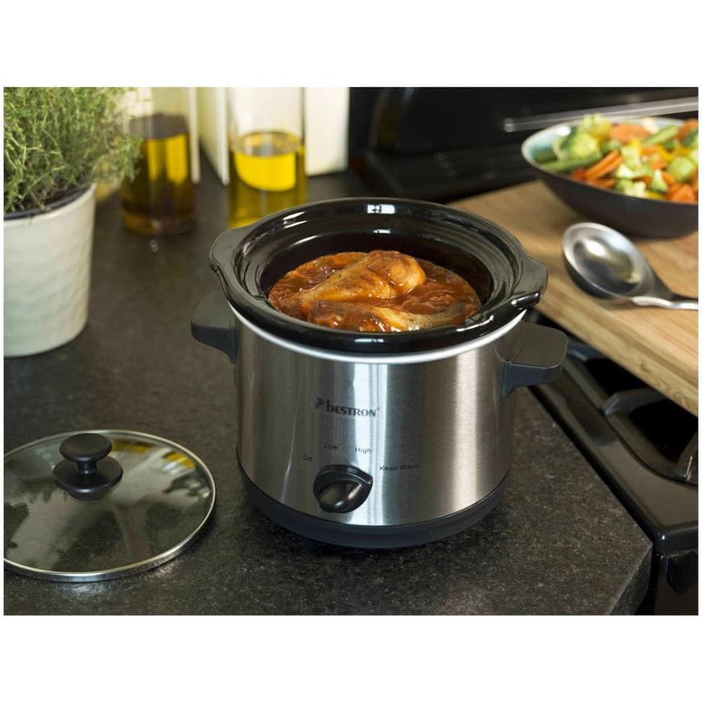 Pentola Slow Cooker ASC150 120W in Acciaio Inossidabile 1,5 L - Foto 2