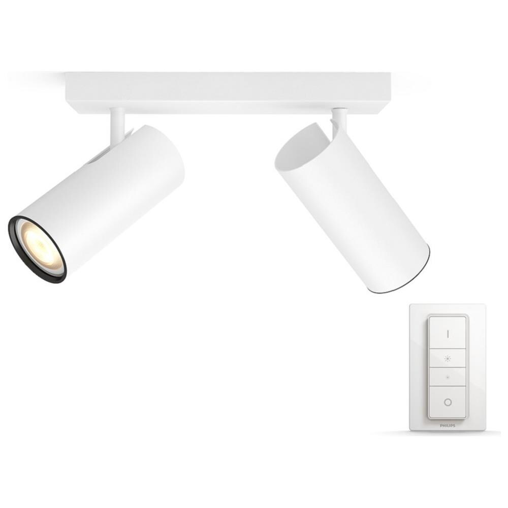 Buratto Hue Faretto Connesso 2 Luci Bianco + Dimmer Switch - Foto 2