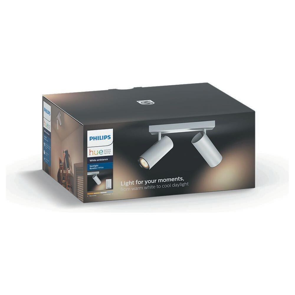 Buratto Hue Faretto Connesso 2 Luci Bianco + Dimmer Switch - Foto 1