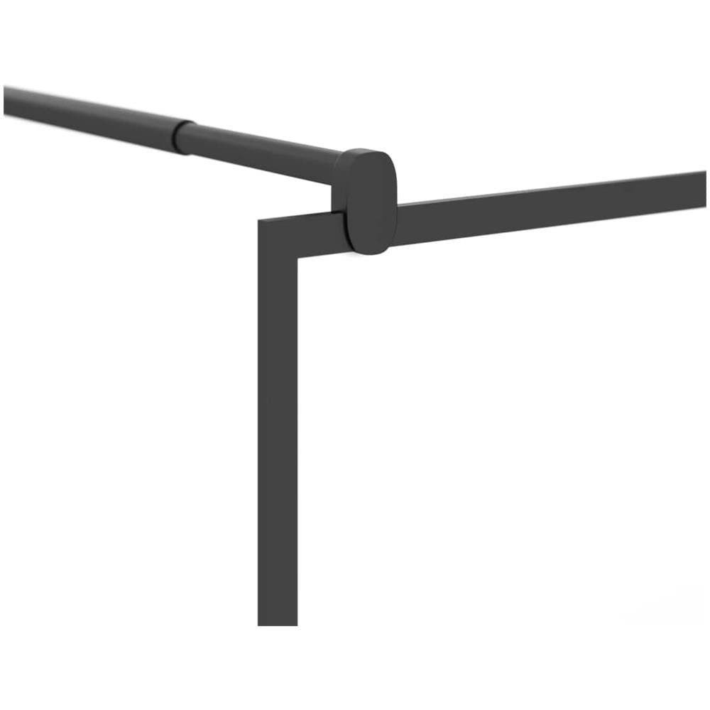 Parete Doccia Walk In 115x195 Cm In Vetro Smerigliato Esg Nero - Foto 2