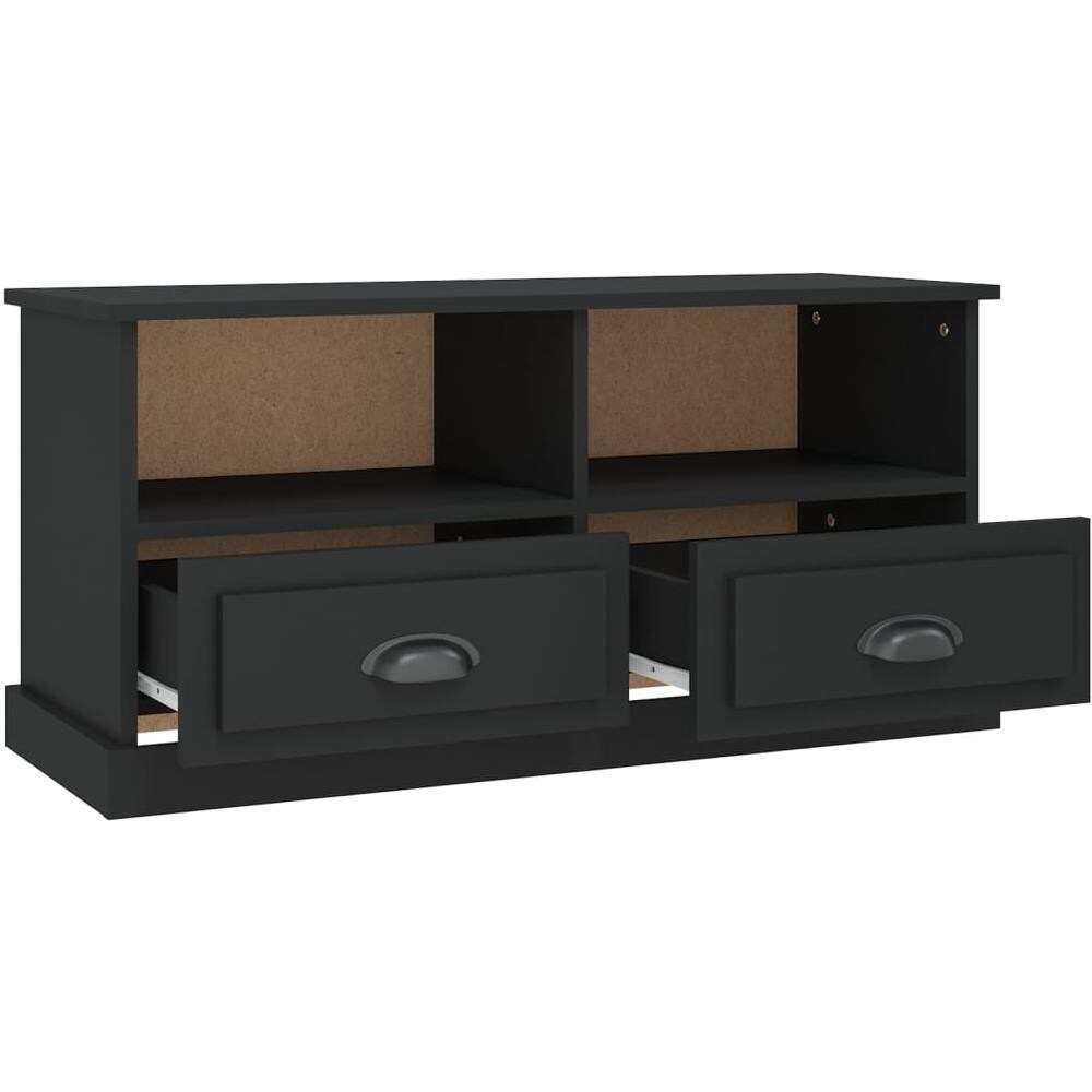 Mobile Porta Tv Nero 93x35,5x45 Cm In Legno Multistrato - Foto 8