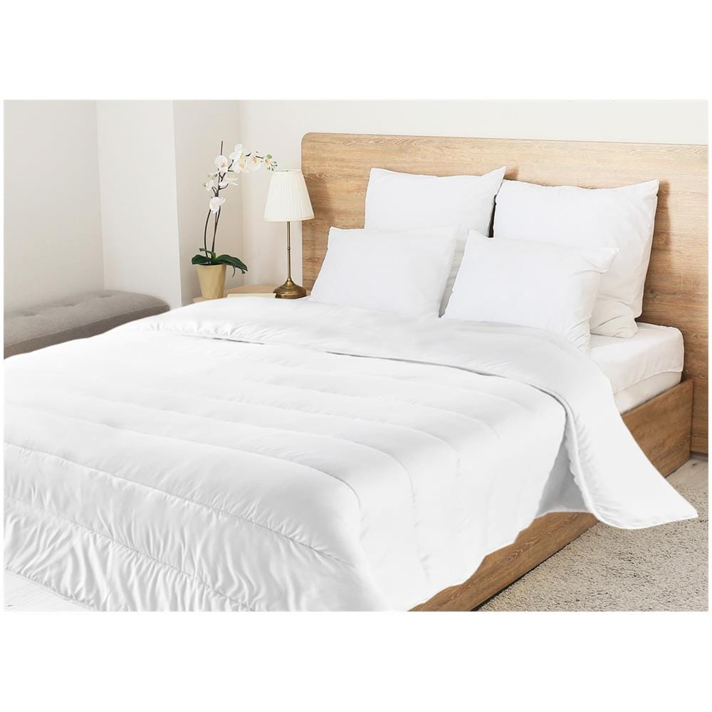 Interno Piumino Anallergico Piumone Estivo 100gr Mq Microfibra Colore Bianco Lavabile Piazza E Mezza Estivo - Foto 1