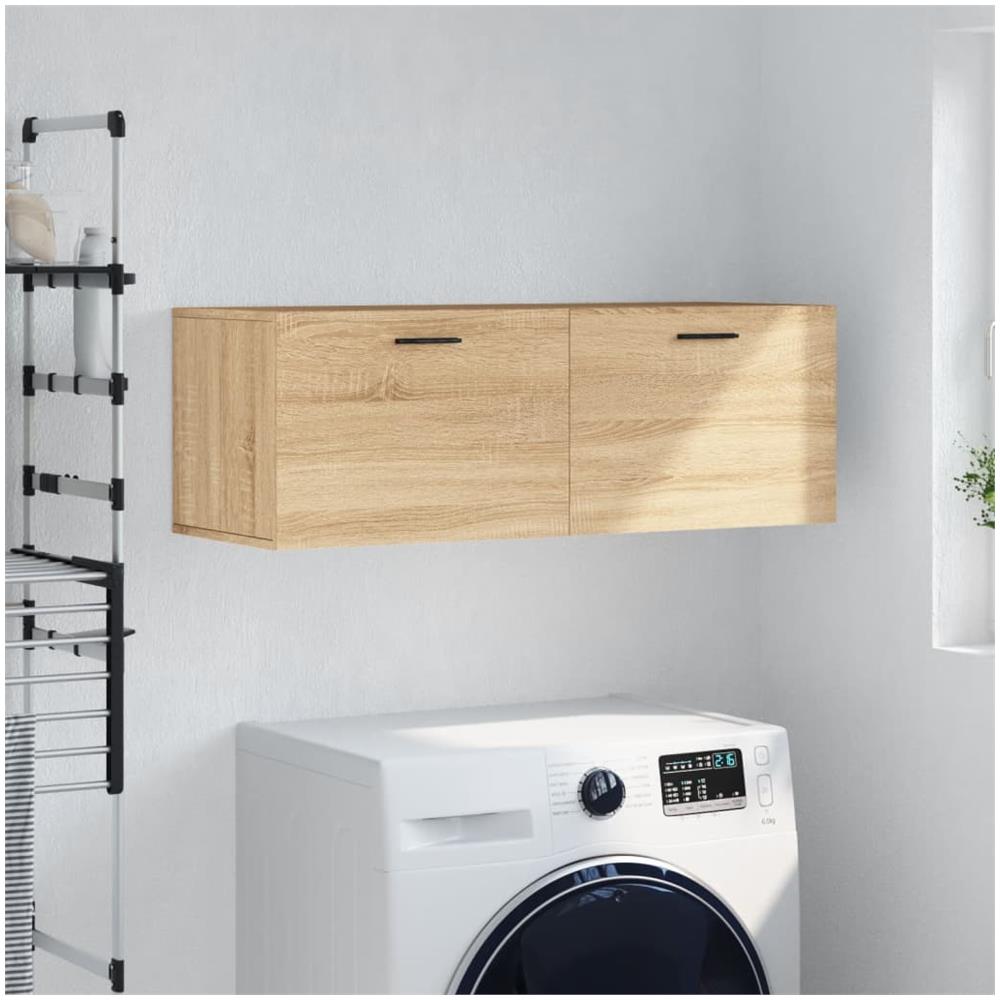 Mobile A Parete Rovere Sonoma 100x36,5x35 Cm Legno Multistrato - Foto 1
