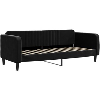 VidaXL Divano Letto Singolo Blu Velluto 100x200 Cm | Letto Per Ospiti Moderno