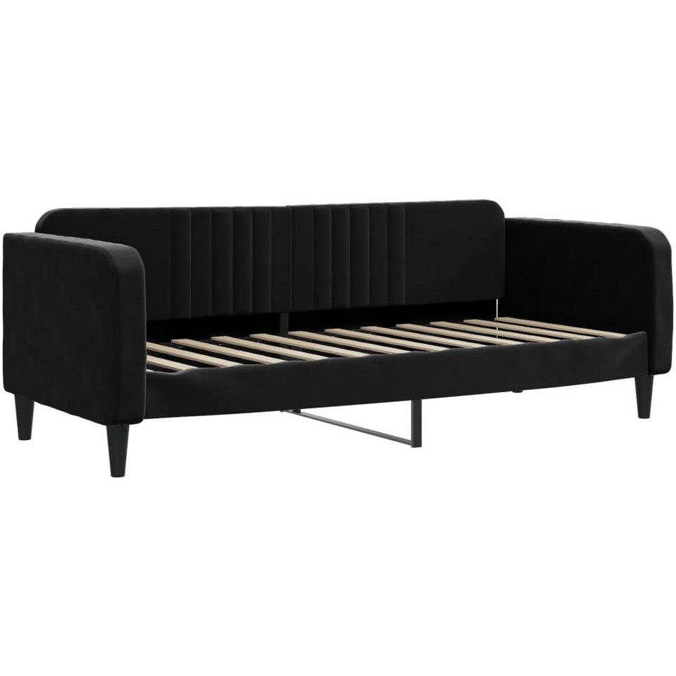VidaXL Divano Letto Singolo Blu Velluto 100x200 Cm | Letto Per Ospiti Moderno