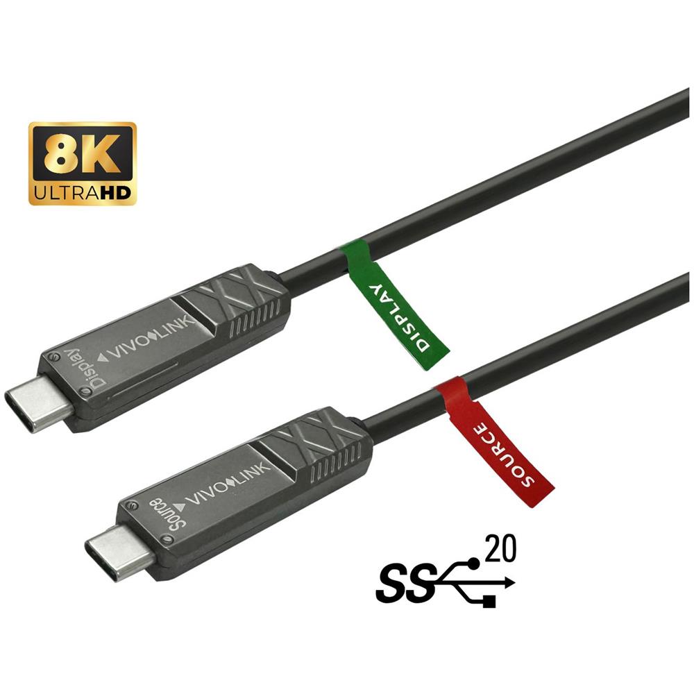 PROUSBCMM15OP Cavo USB 15m USB 3.2 Gen 2 (3.1 Gen 2) USB Nero - Foto 1