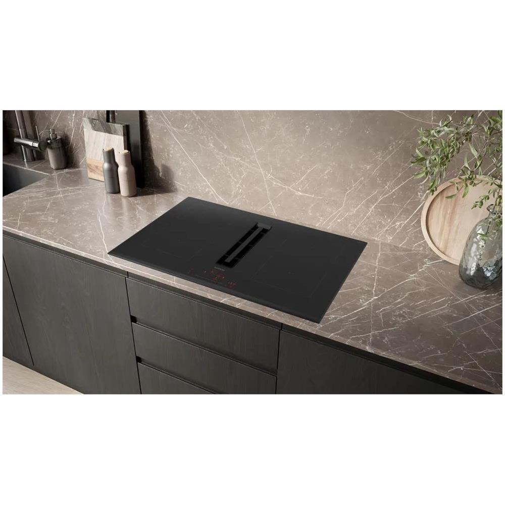 Piano Cottura ED851HQ26E a Induzione 4 Zone Cottura da 80.2 cm Cappa Aspirante / Filtrante Colore Nero - Foto 5