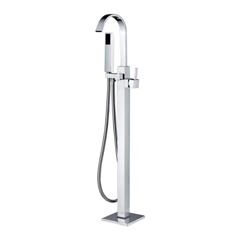 Rubinetto per vasca da bagno indipendente, Blackswan, tipo M19, modello cromato lucido, misura 110 cm - Foto 1