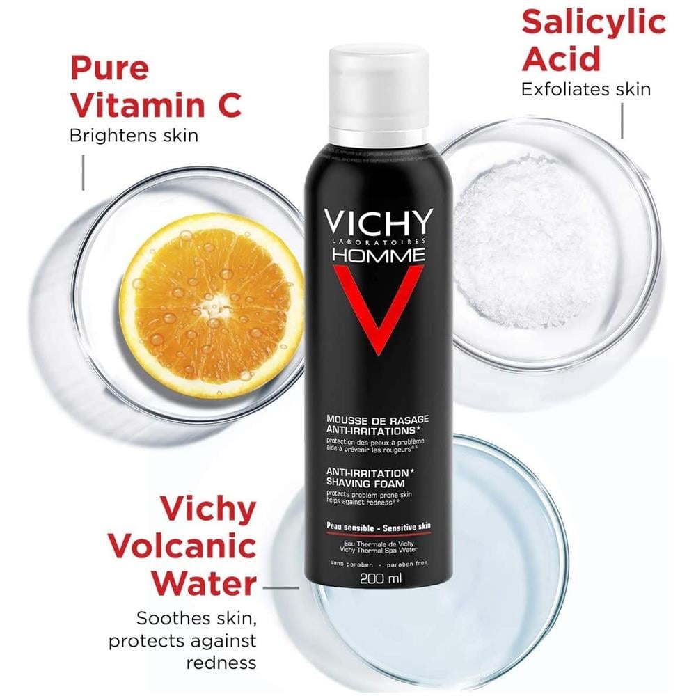 Vichy Homme Schiuma da Barba 200 ml - Foto 2