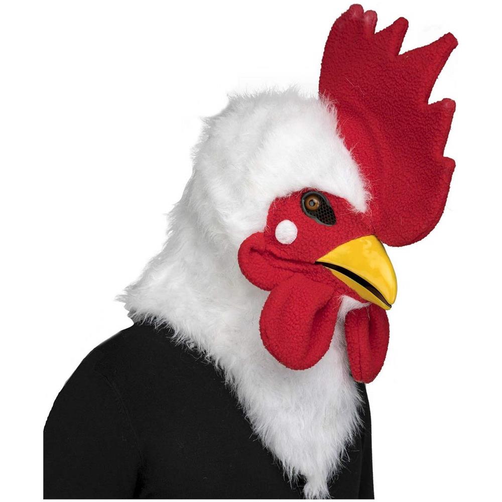 Maschera da gallo con mascella mobile taglia unica - Foto 1