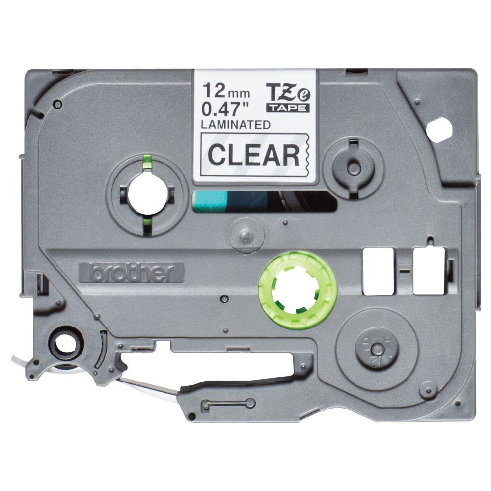 Nastro per Etichettatrice Formato 12 mm x 4 m Nero e Trasparente - Foto 2